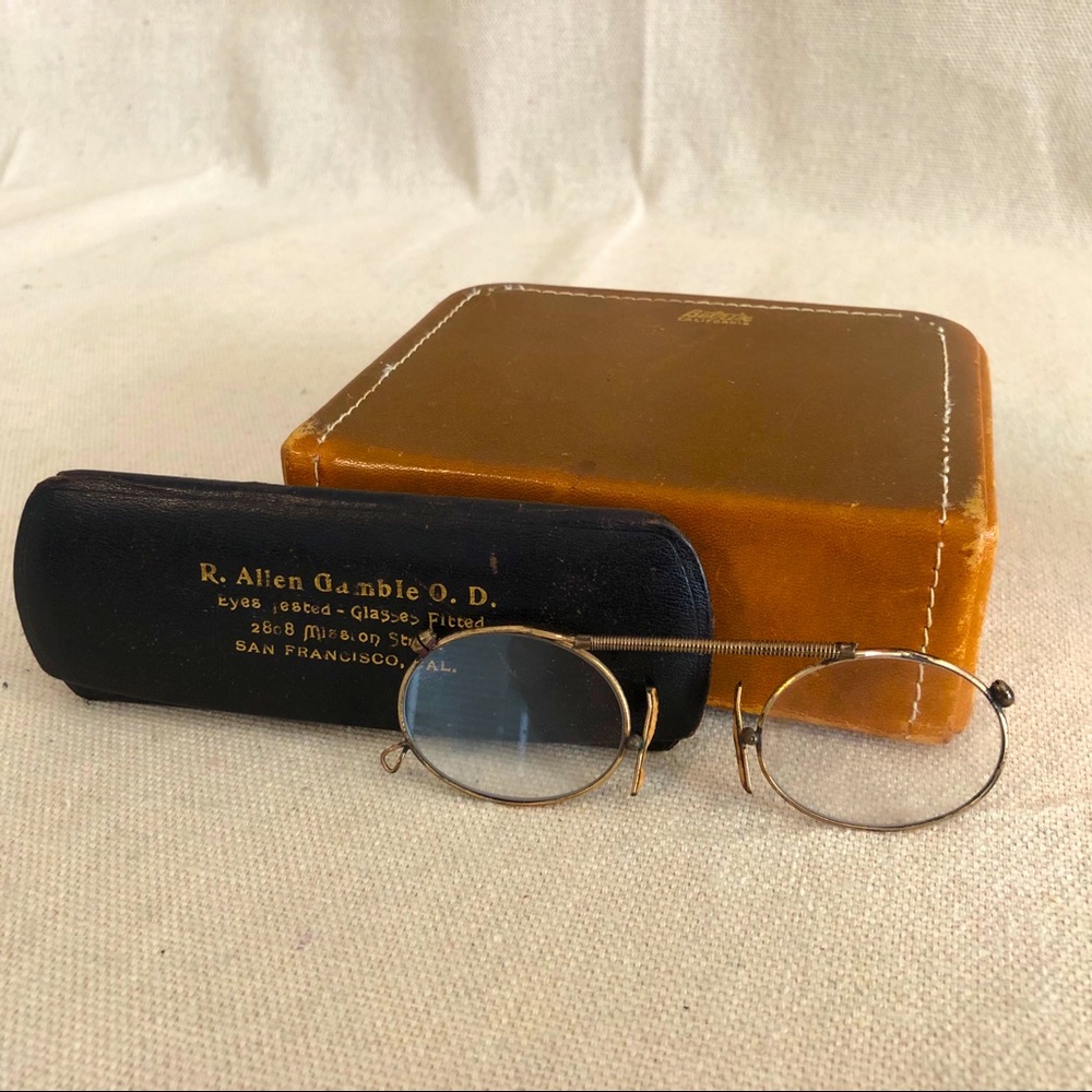 Antique Astig Pince Nez Glasses